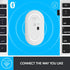 Logitech Pebble Wireless Mouse, Bluetooth or 2.4 GHz Receiver, Silent Slim Mouse for Laptop/Notebook/iPad/PC