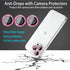 [3+1 Compatible with iPhone 14 Pro & iPhone 14 Pro Max Camera Lens Protector Glitter Bling, Tempered Glass Clear Camera Cover Screen Protector Metal Ring Accessories, Case Friendly (Pink)