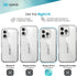 Speck 16 Clear iPhone Pro Case - Slim Phone Case - GemShell - Clear/Platinum Glitter