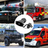 PARTOL Car PA System Truck Siren Horn, 7 Tone Sound with Mic, 100W 12V Emergency Sound Amplifier with Microphone