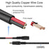 YACSEJAO 5.5mm 2.1mm 12V More(3ft) DC Power Extension Cable x Male to Female Power Cord DC Power Supply Adapter
