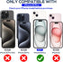 Screen Protector for iPhone 15 Plus 6.7 inches, 2 pcs Colorless Anti-Blue Light Tempered Glass, HD Clear, Case Friendly