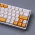 PBT Dye-Sub Keycaps, 138 Keys XDA Profile Honey Milk Keycaps Set, Fit for 61/64/87/104/108 Mechanical Keyboard, Cherry