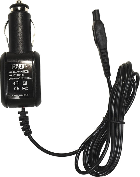 HQRP Car Charger DC Adapter Power Cord for Philips Norelco RQ1160, RQ1150, HQ560, and more