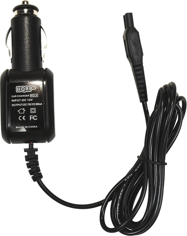 HQRP Car Charger DC Adapter Power Cord for Philips Norelco RQ1160, RQ1150, HQ560, and more