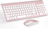 TopMate Ultra Slim Wireless Keyboard and Mouse Combo, 2.4G Silent Compact USB Mouse, Scissor Switch Keyboard Set
