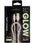 LIQUIPEL Powertek Glow MFi Certified 5ft Lightning to USB Charger for iPhone & iPad, Fast Charging Cable (White w/Stars)
