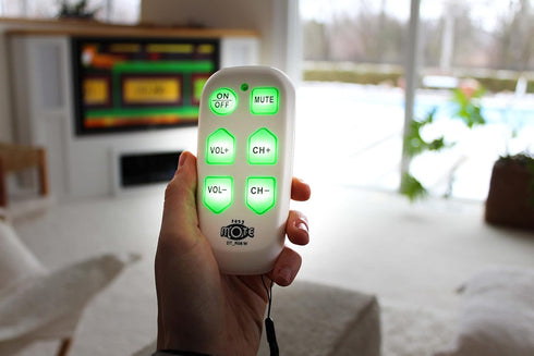 continuus DT-R08W. Universal Big Button TV Remote - EasyMote | Backlit, Easy Use, Smart, Learning Television & Cable
