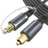 Warrky Optical Audio Cable, 15ft / 4.5m Optical Cable for Soundbar [Nylon