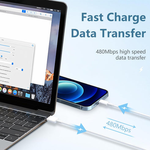 USB C to USB C Cable for iPad Pro, iPad Air, MacBook, Charger Cable for iPhone 15 Pro Max Plus