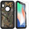 Compatible iPhone XR Case with Screen Protector - Camo Design, Shockproof 3-Layer Rugged Heavy Duty Case