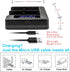 Kastar USB LCD Dual Charger and 4 Pack Battery for Canon LP-E6, Blackmagic Design Pocket Cinema Camera