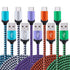 6ft USB C Cable 5-Pack for iPhone 15 Pro Max, Fast Charging Braided Cord for Samsung Galaxy S23, Google Pixel 8/7.