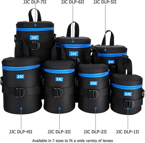JJC Anti-Shake Camera Lens Pouch Bag Case for Nikon & Canon Lenses, Size Below 4.45 x 8.46