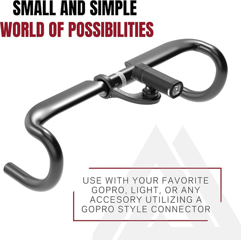 KOM Cycling Top Mount for GoPro Adapters | Compatible with Garmin Edge and Wahoo Bike Mounts