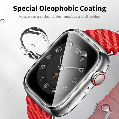 LK 6 Pack Screen Protector for Apple Watch 45mm Series 9 8 7, Anti-Scratch, Self-Healing TPU, Bubble Free, HD