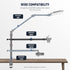 NEEWER DS001 Table Overhead Camera Mount Arm, 11.8-20 inches Telescopic Extension Arm for Table Stand with Ball Head