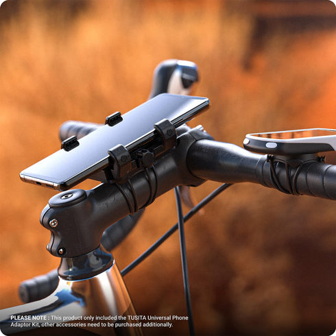 TUSITA Bicycle Phone Holder Compatible with Garmin Mount, Fits 4.0"-6.9" Devices