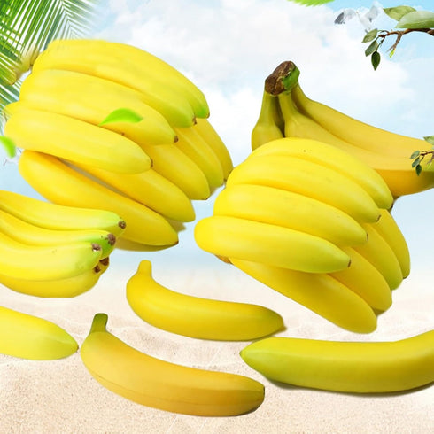 Vacumist Scene,18x4x4cm (1 Artificial Banana Fake Fruit Foam Prop for Home Decoration,Storefront Display or Photography