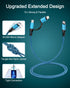 USB C Multi Charging Cable 2 in 1, 6FT Braided USB-C to Lightning/Type C for iPhone 15 Pro Max, iPad, Galaxy, Pixel,