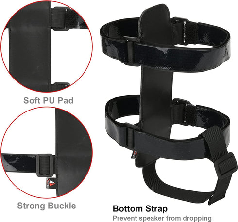 TXEsign Portable Bike Speaker Mount, Compatible with JBL Charge 4/5, Flip 5/6, Waterproof Adjustable Speaker Strap for