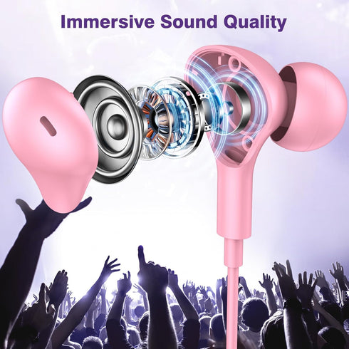 USB C Headphones for iPhone 15 Plus/Pro Max,Samsung S24+ S23 FE S22 S21 Ultra Flip,Magnetic Wired Earbuds Noise Canceling in-Ear Type C Earphones with Mic Volume Control for iPad 10,Pixel 6a 7,Oneplus