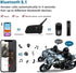 EJEAS V6 Motorcycle Bluetooth Headset, 2 Riders, 1200M Intercom Communication System with Noise Reduction