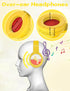 Kids Bluetooth Headphones, Wireless Headphones with Microphone, 74/85/94dB Volume Limited, 80H Playtime, Foldable Over