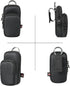 TXEsign MP3 MP3 Player Case for AiMoonsa Player with Accessory Pocket, Travel Carrying Case Dual Zipper Belt Storage