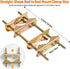 HEVIDUBANA 4 Pcs Antenna Mast Clamp TV Satellite Pole Mount Bracket - Heavy Duty Rod to Rod Clamp - Double Pipe