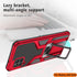 LMDAMZ Heavy Duty Shockproof Kickstand Case for Samsung Galaxy A42 5G, Double Protection (TPU+PC) 6.6 Inch - Red