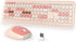 Typewriter Wireless Keyboard and Mouse Combo, 2.4G Office 104 Keys Retro Punk Keyboard for Laptop PC Desktops