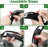 Astro A40 TR Headphones Replacement Headband Pad by Geekria - Black Cushion Cover for Headset Repair.