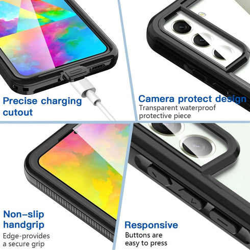 AICase Waterproof Case for Samsung Galaxy S22 5G 6.1 Inch, Snowproof Dustproof Shockproof IP68 Certified Full Body
