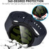 Suoman 2-Pack Waterproof Case for Samsung Galaxy Watch 6 44mm, Hard PC Bumper with Tempered Glass Screen Protector