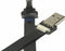 Slim Micro USB FPV Flat Slim Thin Ribbon FPC Cable Black 90 Degree Angled to Standard USB A for Charging and Sync (30CM)
