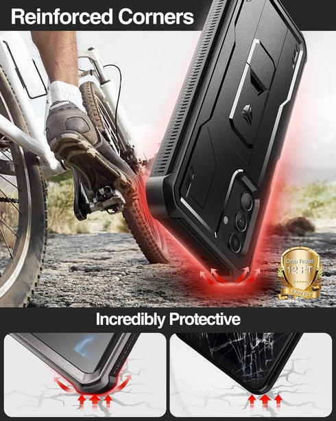 Dexnor Heavy Military Grade Case for Samsung Galaxy A13 5G, Shockproof Protective Cover with Built-in Screen Protector
