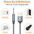 JXMOX 2-Pack USB Charger Cord 3ft (Grey) - Replacement DC Charging Cable 2.5mm