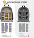 TARION Professional Camera Bag, Waterproof Backpack with Laptop Compartment for DSLR SLR Mirrorless Photography, Grey