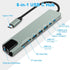 Vrebrey 8-in-1 4K@60Hz 85W 3X 3.0 USB-C Hub, Multi-Port Adapter for Laptops, HDMI, Power Delivery, USB-A & USB-C Data