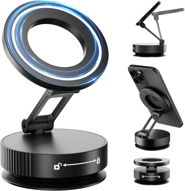 Hohosb Phone Holders for Your car,Upgraded Vacuum Magnetic Phone Holder Stand for Magsafe,360