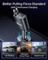 Retractable Car Charger, 66W Super Fast USB Charger with Dual Type-C Cables and 2 USB Ports for iPhone and Samsung