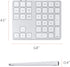 Satechi Bluetooth Extended Numeric Keypad, Slim Rechargeable 34-Key Numberpad for MacBook Pro/Air, iPad Pro
