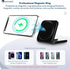Foldable 3 in 1 Wireless Charger, Lightweight Portable Charging Station for iPhone 15 14 13 12, Compatible with