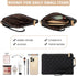 LOVEVOOK Laptop Bag for Women, 15.6 inch Canvas Tote Bag, Large Capacity Work Bag with Clutch Purse, Casual Handbag