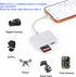 TIANSONG 5 1 5 17/16/15 M4/M3 SD Card Reader, in USB-C & USB Dual Connectors Card Adapter with SD/MicroSD/MS/Dual USB-A