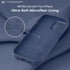 LOVE 3000 Designed for iPhone 14 Pro Case - Premium Silicone with Anti-Scratch Microfiber Lining, Navy Blue