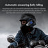 Motorcycle Helmet Bluetooth Headset, CVC Noise Cancellation Stereo Music, 90 Hours Playing Time, Ultra-Thin Earphone