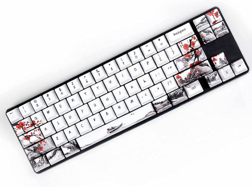 MOLGRIA Keycaps 71 Set for Gaming Mechanical Keyboard - Custom PBT OEM Profile Key caps with Keycap Puller for Cherry