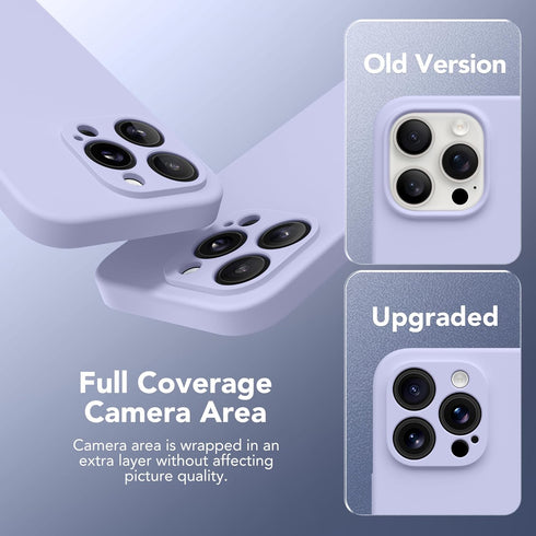 Magnetic Silicone Shockproof Case for iPhone 13 Pro, Compatible with MagSafe, Full Camera Protection with 2 Screen
